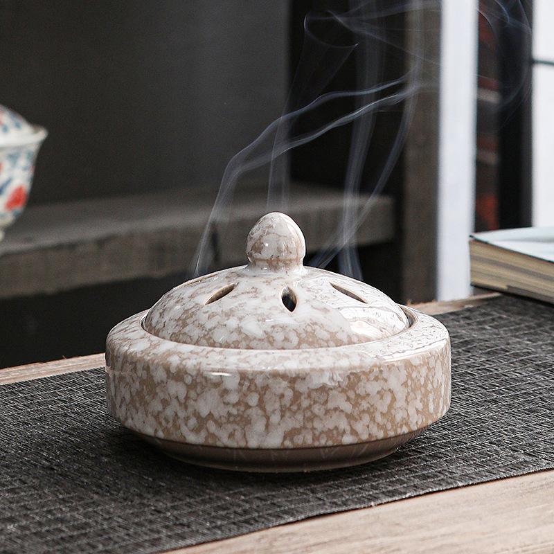 1PC Cloisonne Aromatherapy Burner Retro Oil Burner Elegant Aromatherapy Diffuser Perfect for Yoga Ceramic Vintage