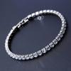 4mm  Tennis Bracelet Iced Out Chain Bracelets For Women Men Silver Color Men Bracelet  Chain Homme Jewelry