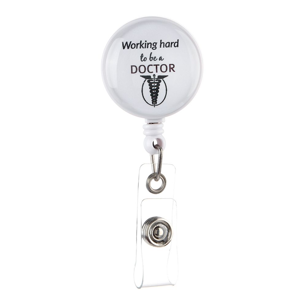 Gifts Work Name Tag Cute Nurses Swivel Clip Retractable Badge Reel Holder for Nurse ID Name