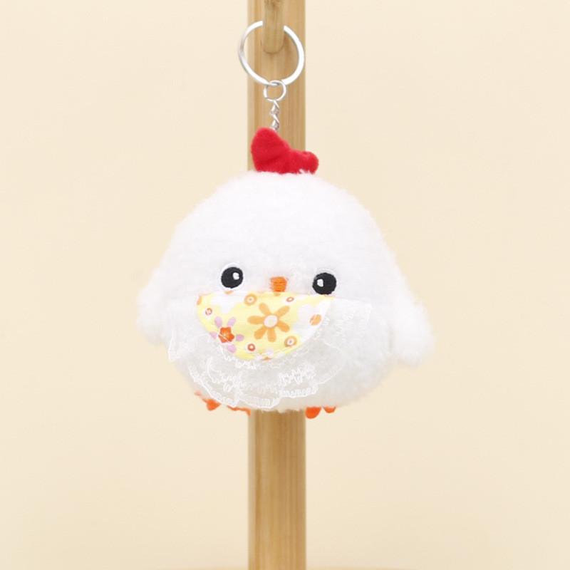 Adorable Plush Chicken Keychain Soft Toy Cute Chick Doll Bag Charm Kids Gift
