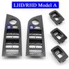 LHD RHD автомобильный подлокотник из углеродного волокна, панель переключателя подъема окна, замена внешней крышки для BMW 3 серии E90 E91 316 318 320 325