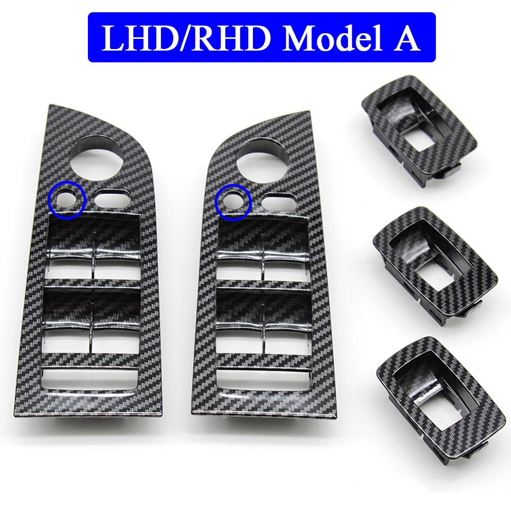 LHD RHD автомобильный подлокотник из углеродного волокна, панель переключателя подъема окна, замена внешней крышки для BMW 3 серии E90 E91 316 318 320 325