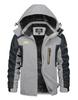 Cold Weather Fleece Mountain Water Outdoor Windproof Soft Shell Snowboarding Light Gray JP 2XL [KEFITEVD] Men's Clothing, Lining, Parka, Repellent,