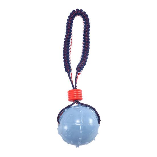 Dog Chew Ball Toy for Aggressive Chewers Embossed Texture Interactive Fetch Bouncy Ball Toy for Large Medium Small Dogs