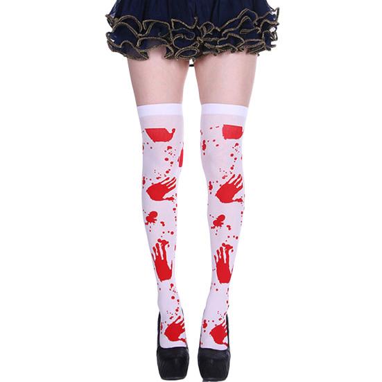 Длинные носки, аксессуары для костюмов ужасов, эластичные длинные носки для Хэллоуина, косплея, вечерние, для фестиваля
