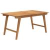 Garden Table 150 x 90 x 75 cm Solid Acacia Wood