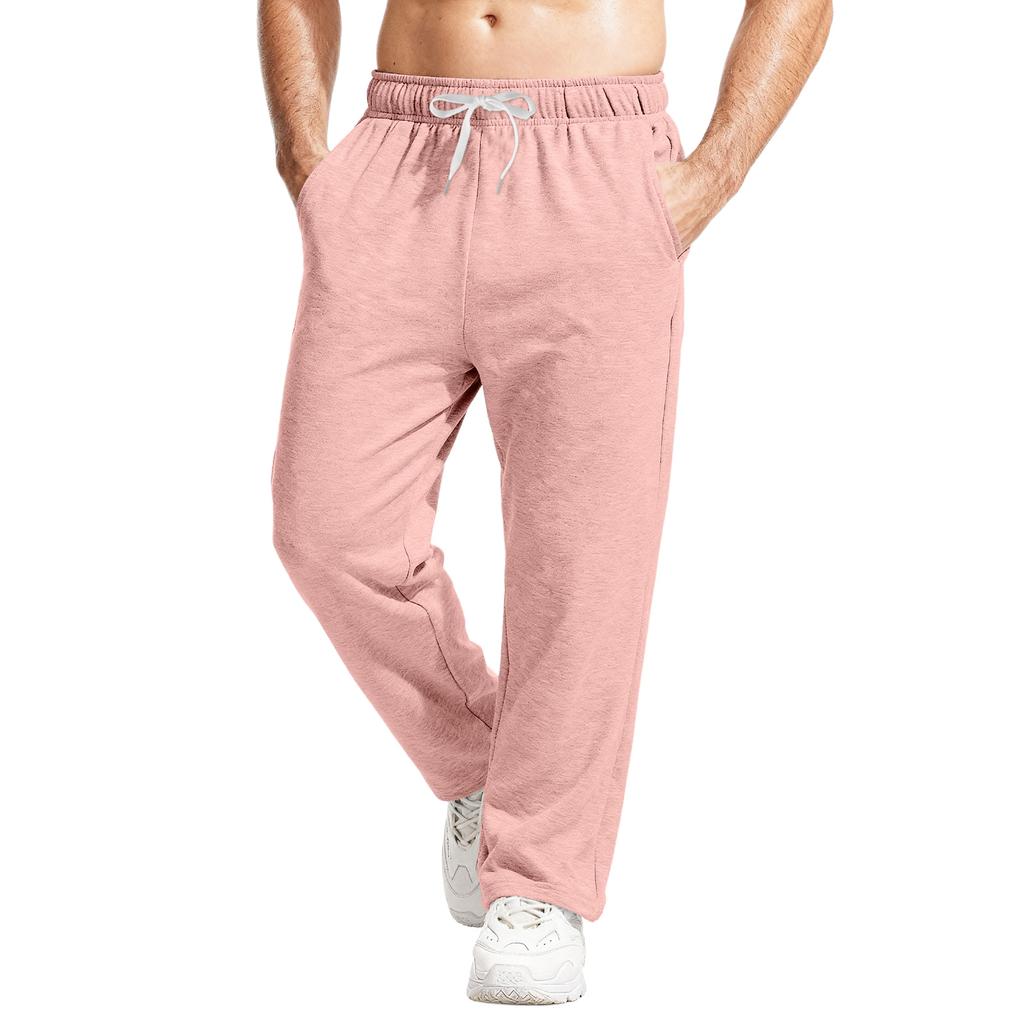 Men's Relaxed-Fit Casual Sweatpants With Stretch Waistband And Drawstring Yoga Pants