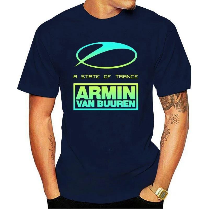 Новое поступление модная тяжелая Хит продаж винтажная Летняя Новая мода A State of Trance Armin Van Buuren Графическая мужская футболка