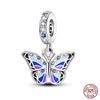100% 925 Silver Exquisite Cubic Zircon Butterfly Bee Ladybug Charms Bead Fit Qikaola Original Bracelet Fine DIY Jewelry