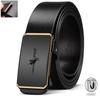 New Men High Quality Belt Automatic Buckle Black Leather Men's Belt