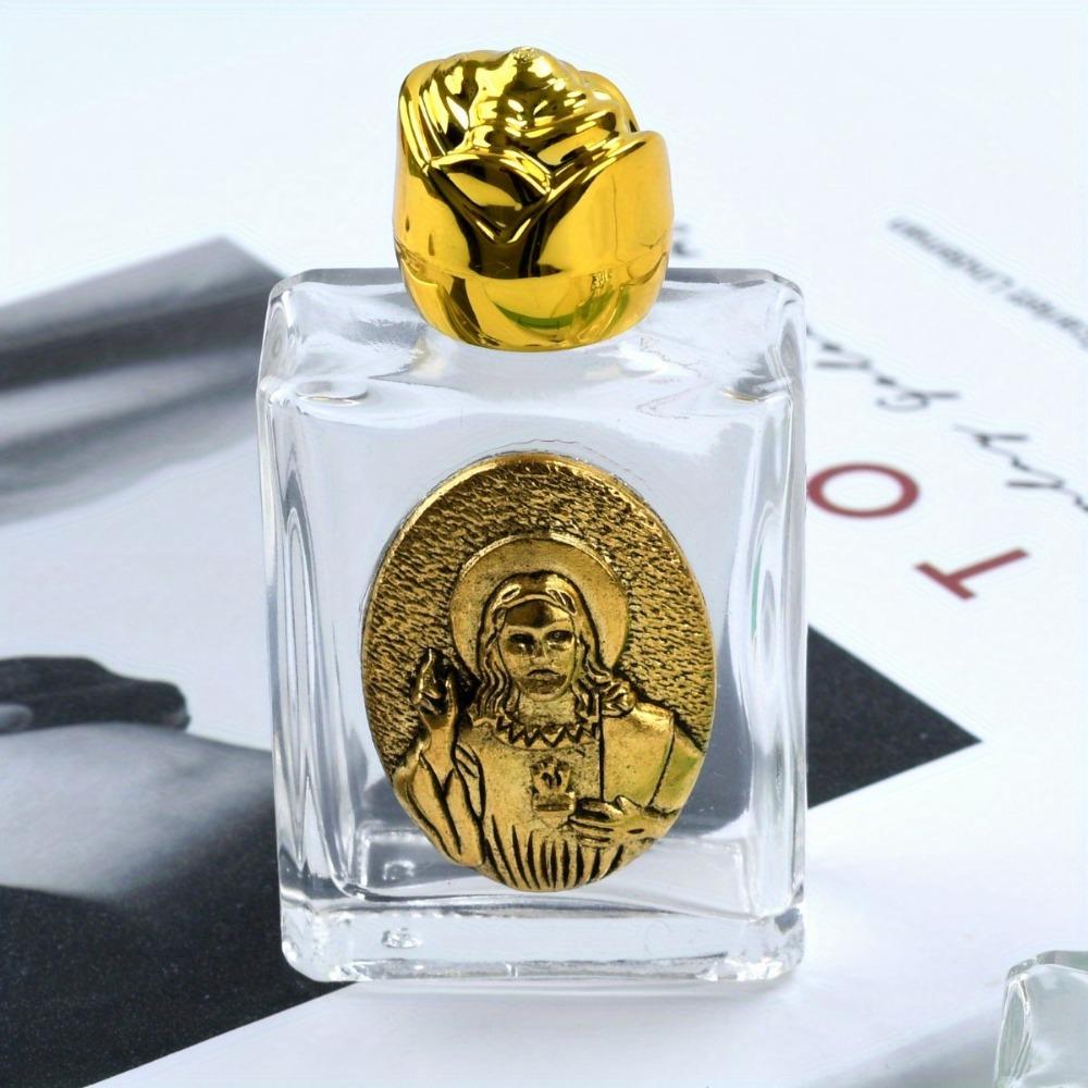 1 шт. Святая вода Священное Сердце Иисус Бутылка Религиозный крест Бутылка христианская скульптура Бутылка Святая вода