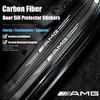NRZV5 For Mercedes Benz AMG Door Panel Protective Stickers Carbon Fiber Threshold Scratch Resistant Stickers Car Accessories W214 W205