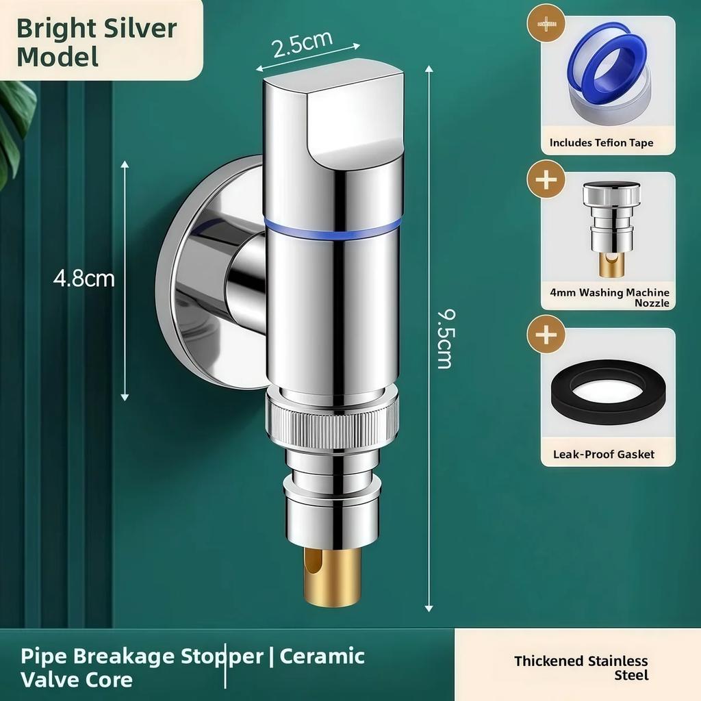 Бытовые смесители для стиральной машины из нержавеющей стали с запорным клапаном G1/2 Одинарный холодный настенный кран Аксессуары для ванной комнаты