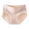 Women's Seamless Cotton Mid-Waist Underwear - Antibacterial Mulberry Silk Protein, Plus Size Available