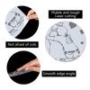 PET Plastic Drawing Painting Stencils Templates Square Creamy White Dog Pattern 30x30cm