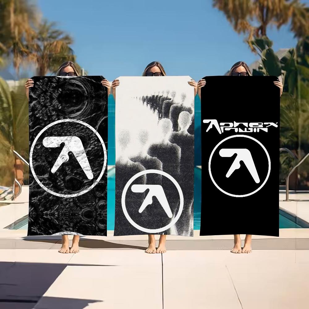 Музыка A-Aphex Twin Полотенце Спортивное Быстросохнущее Путешествия Кемпинг Песозащитное Мягкое Легкое Большое Пляжное Полотенце