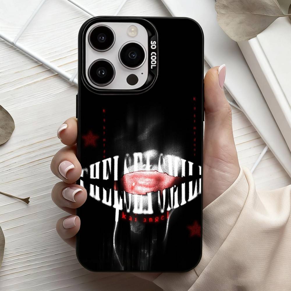 Чехол для телефона Singer K-Kai A-Angel d-Damage Для iPhone17,16,15,14,13,12,11 Plus,Pro Max Черный Конфетный серебристый чехол для телефона