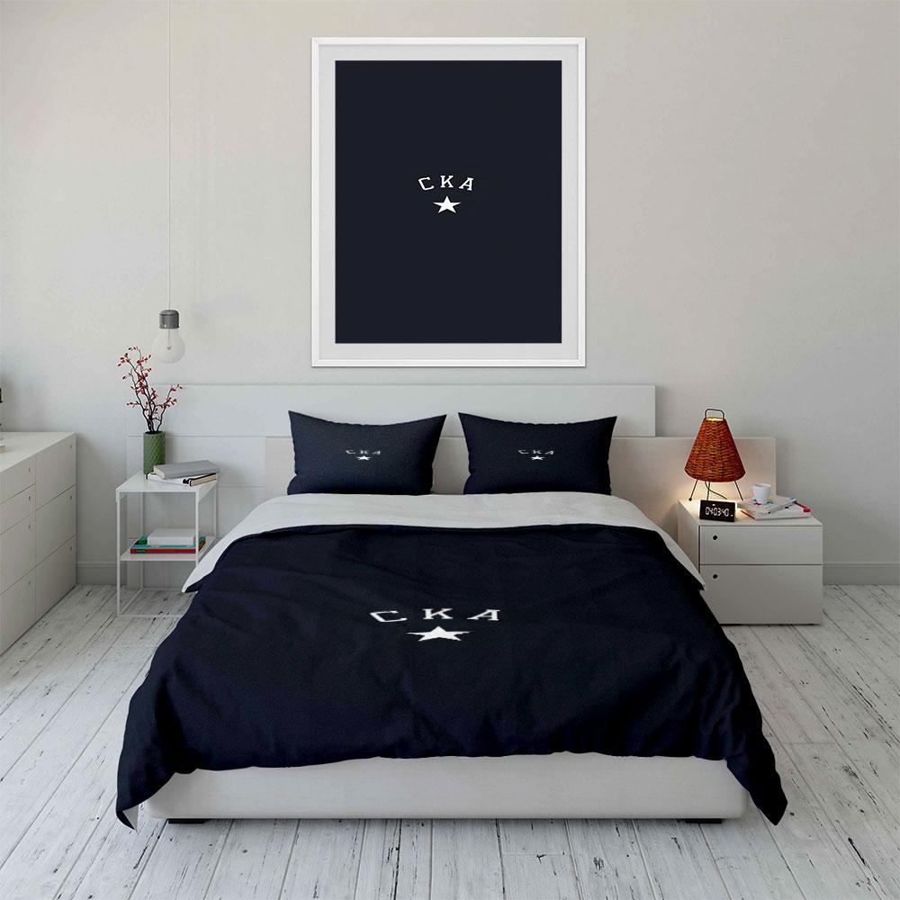 "Dark Blue Star SKA Bedding Design" Print Bedding Set Duvet Cover Pillowcases (1* Duvet Cover 2* Pillowcases Do Not Include Comforter)