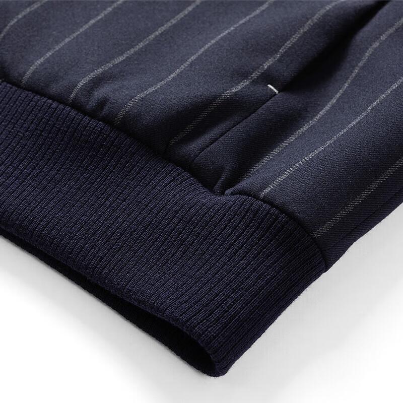 Septwolves Men's Vertical Stripe Baseball Collar Jacket