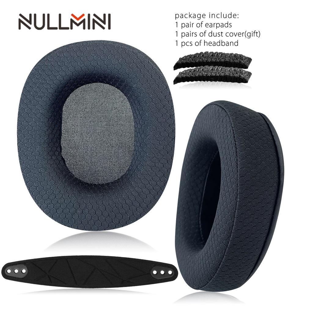 Сменные амбушюры NullMini для наушников Steelseries Arctis Nova Pro Wire, Nova 7, Nova 3, Nova 1, Чехол для амбушюр, Оголовье