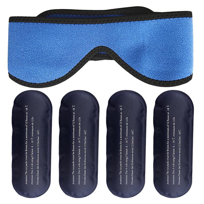 Новая ледяная повязка на голову от мигрени, ледяной пакет-повязка на голову для снятия головной боли, напряжения, боли, гелевый холодный пакет, тепло-холодная терапия, для химиотерапии, послеоперации