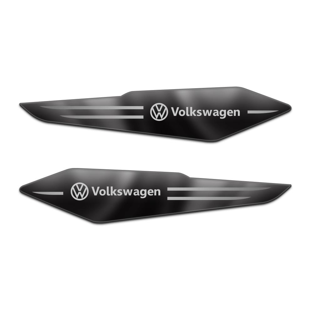 Valve Stems Caps 2Pcs For Volkswagen VW GTI GTD Golf Polo Passat CC Tiguan Rline Jetta Touareg Rline 3D Metal Car Side Fender St WR0
