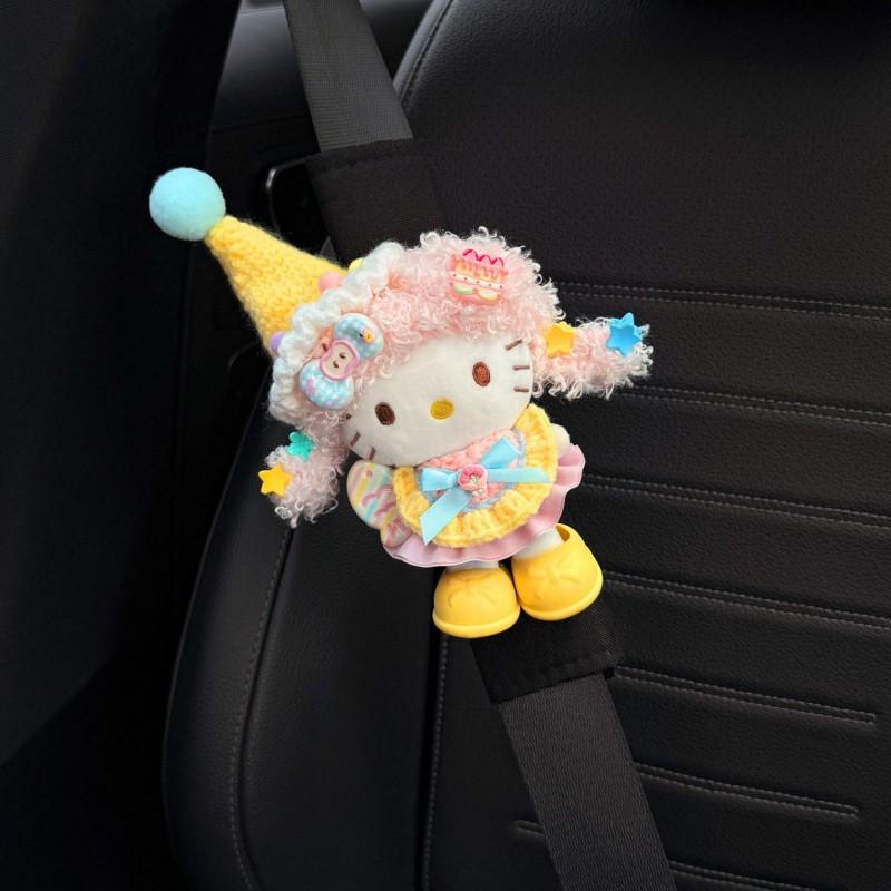 Kitty Car Seat Belt Shoulder Pads Cover Soft Plush Auto Interior Accessory Universal All