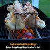 Stainless Steel Chicken  Leg Rack Grill Holder 12 Holes For BBQ