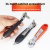 Mini 36-tooth Ratchet Screwdriver Narrow Small Space Gap Maintenance Operation Batch Sleeve L-shaped Turning Wrench
