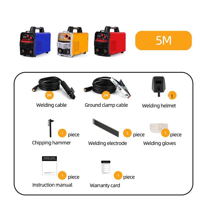 ShunJia ZX7-350D Red Portable DC Inverter Welder, 220V Industrial Grade