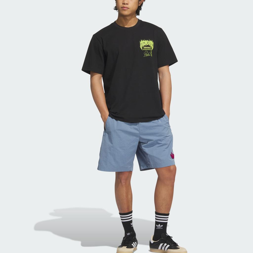 Adidas Оригинальная футболка Q12 Death Fashion с коротким рукавом и круглым вырезом, мужские топы, черная KA2256