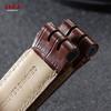 Матовый натуральный кожаный ремешок для часов Swatch YOS440 449 401 447 Кожаный ремешок для часов с тиснением под бамбук для мужчин Бизнес-браслет