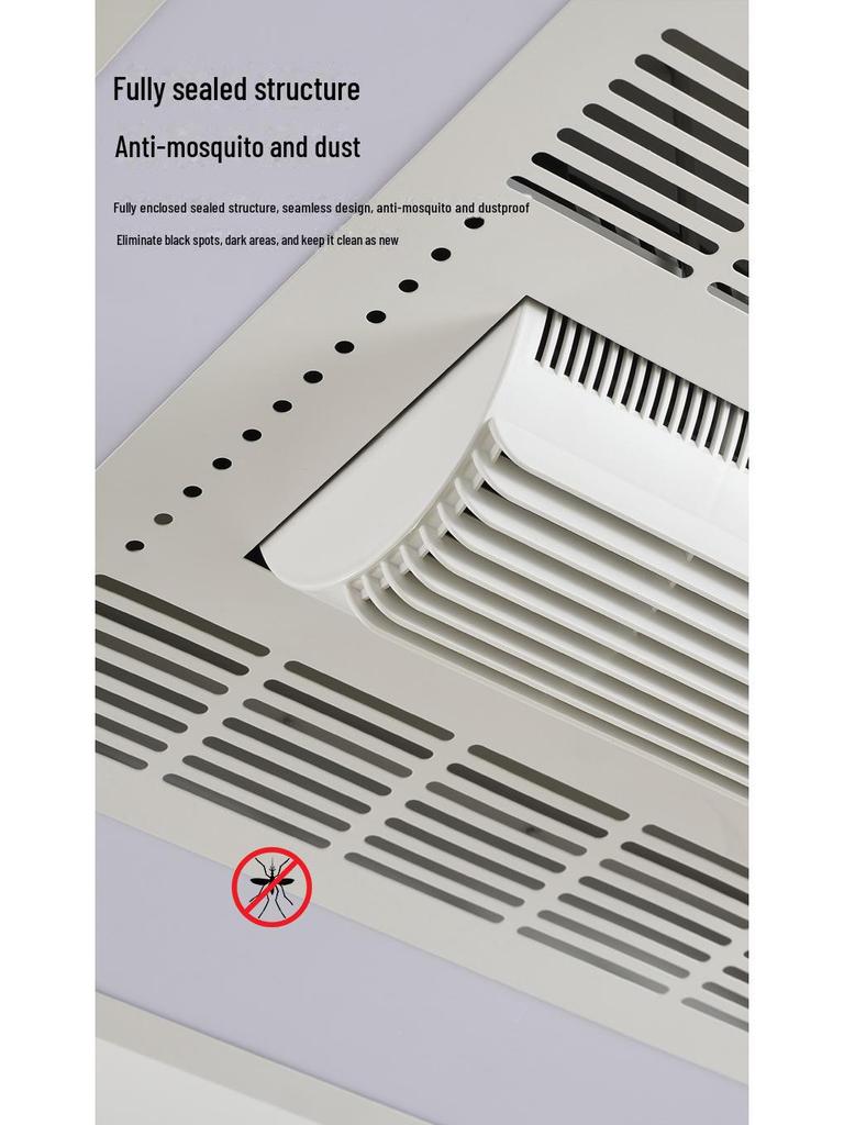 Встроенный пылезащитный потолочный вентилятор для офиса, кухни и ресторана