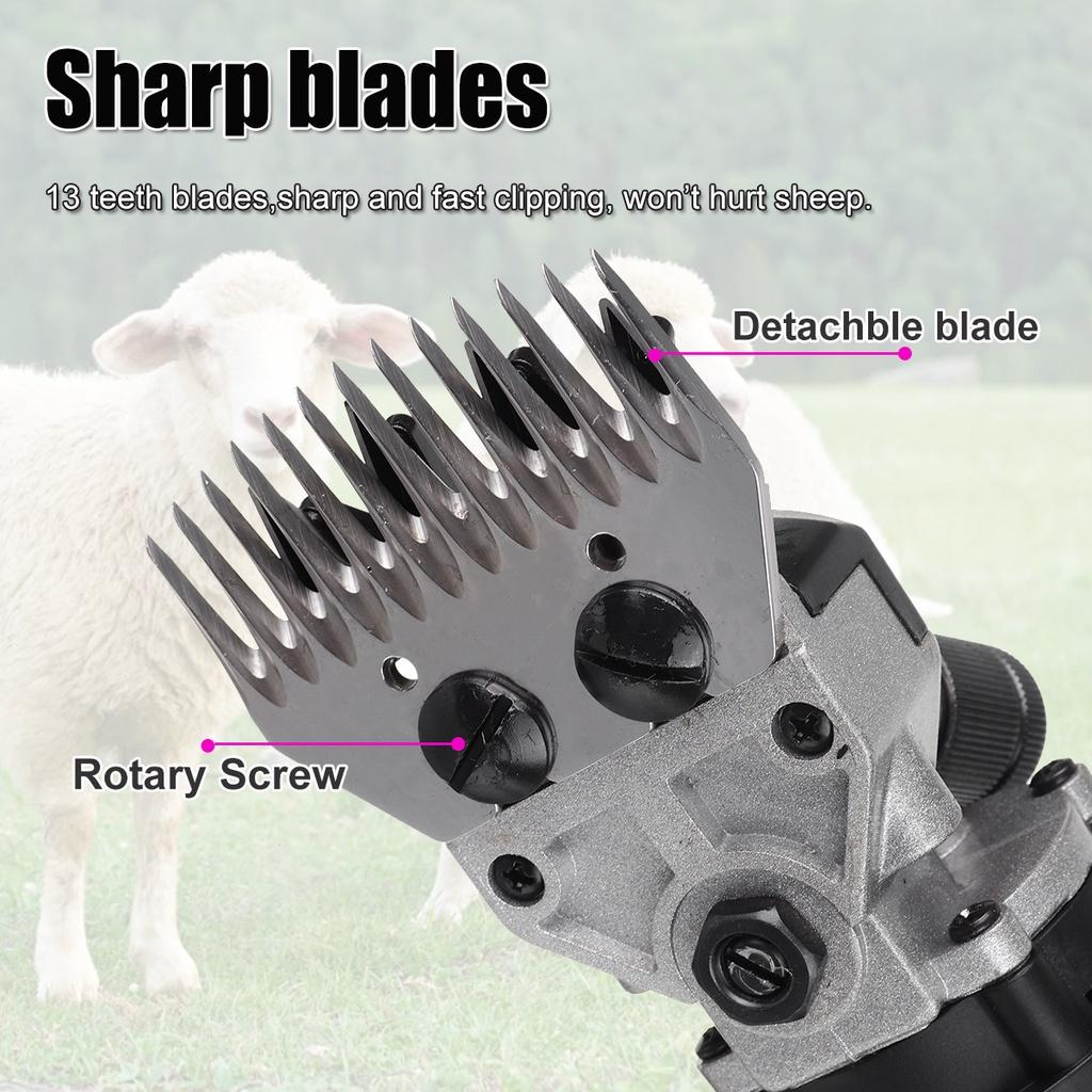 1500W 2800RPM 110V/220V 6 Gears Speed Electric Sheep Goat Shearing Machine Clipper Farm Shears Cutter Wool Scissor
