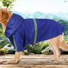 High-Visibility Rain Coat Adjustable Dog Rain Poncho Easily Wearable Pet Rain Jacket  Outdoor