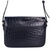 CELINE Crocodile Leather Classic Triomphe Shoulder bag NavyUsed