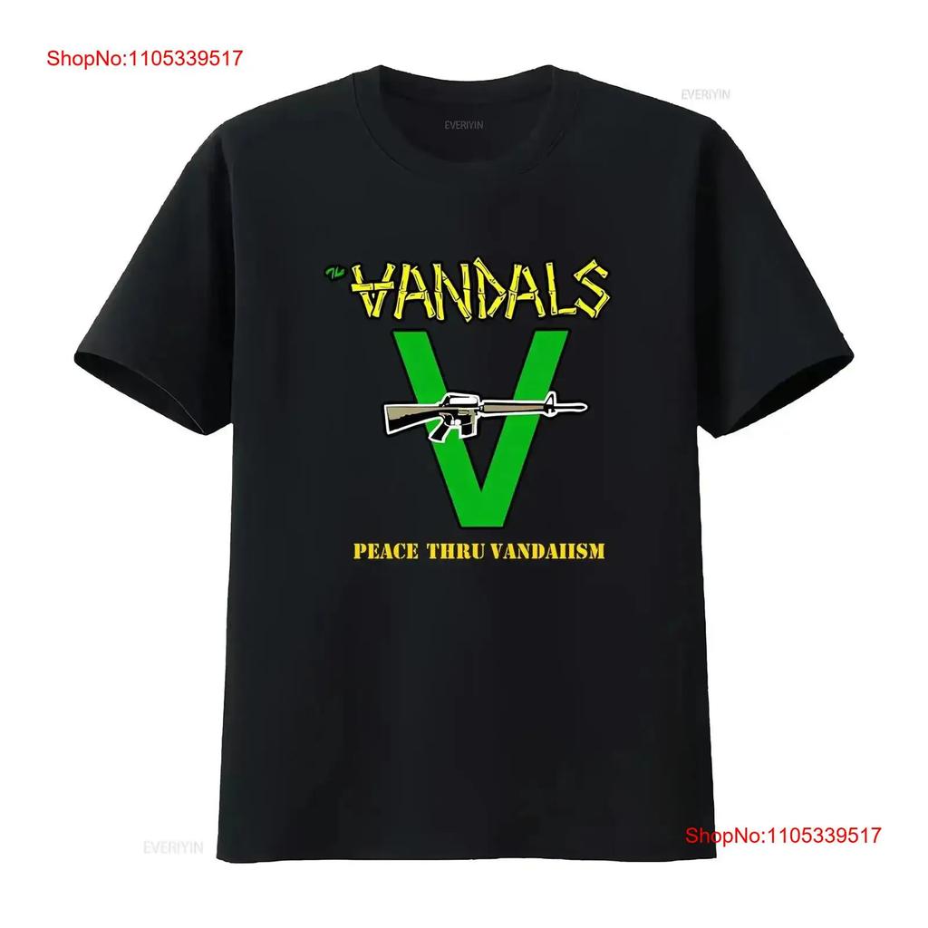 The Vandals Punk Rock Band Music Men's T shirt Black White Size S 2XL vintage Washed Comfortabl