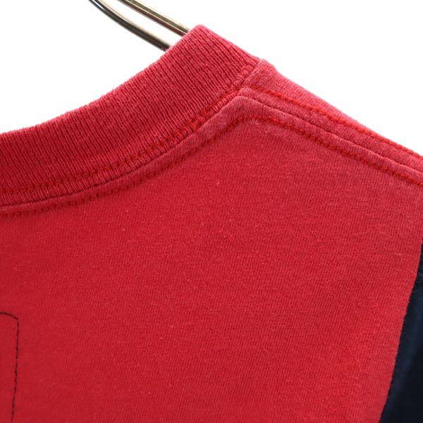 RESCARP 23ss Remake Short sleeve T-shirt Red x Navy x Gray Men's Used