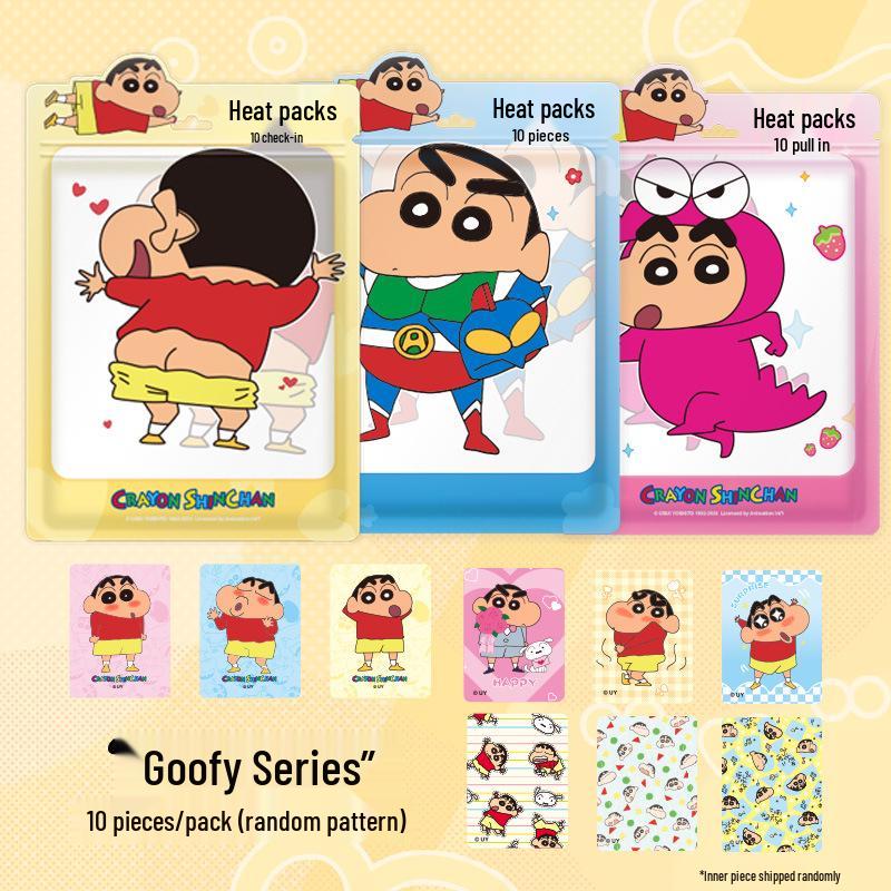 2025 Совместный самонагревающийся студенческий греющий пакет Crayon Shin-chan