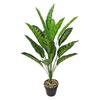 18-Head Monstera Deliciosa and Aglaonema Faux Plant Bonsai for Home Landscaping