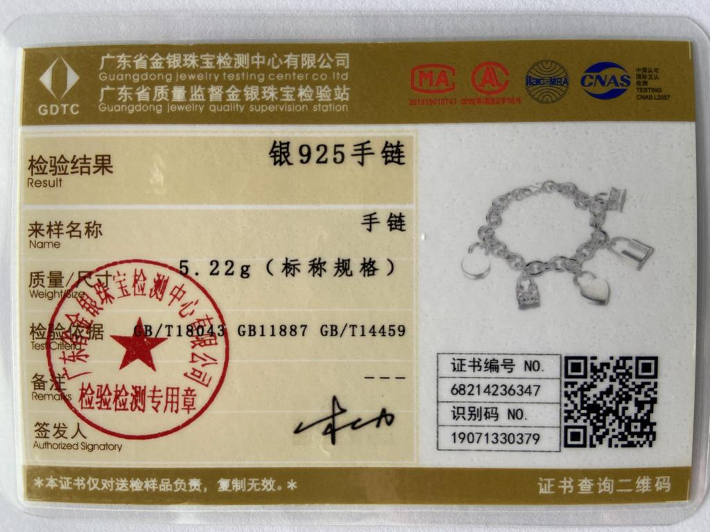 CHSHINE 925 стерлингового серебра квадратное сердце круглый замок кулон браслет для женщин модные ювелирные изделия с подвесками