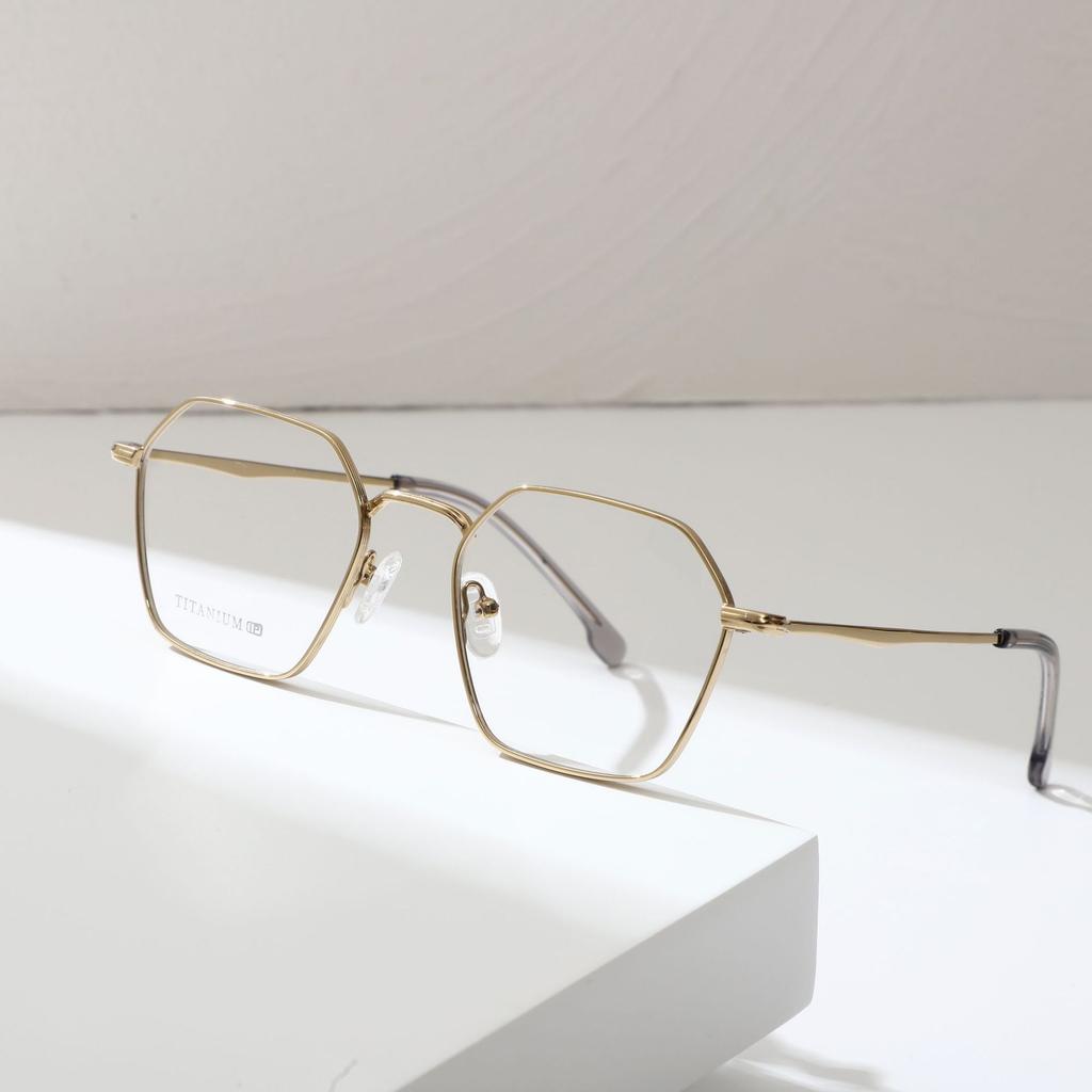 Оправа очков из полутитана для женщин, простая оправа и тонкий тренд, большая оправа, высококачественная мужская оправа для очков
