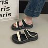 French with skirt sandals women's summer wear 2025 new soft-soled non-slip not tired feet beach cool slippers