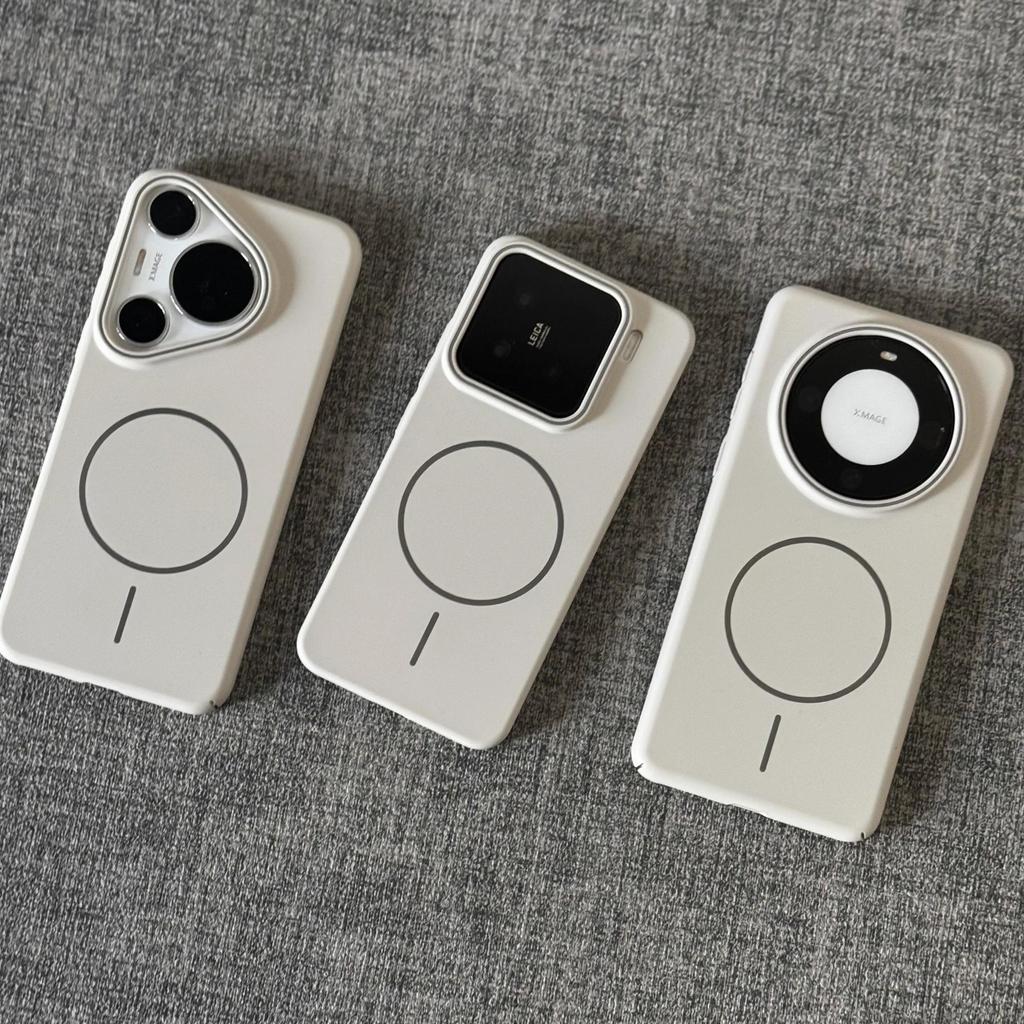 Премиальный White Magsafe Магнитный Беспроводной Зарядный Чехол с Чувствительностью к Касаниям Rock Sensing для Мобильного Телефона Xiaomi Mi 11 11 Skin Sensing Микро-Шероховатый