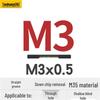 Высокопроизводительный спиральный метчик HSS M35 с кобальтом, с прямой канавкой
