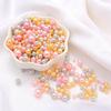150 шт./упак. 3/4/5/6/8 мм бусины из искусственного жемчуга ярких цветов с отверстием, разноцветные жемчужины разных размеров, круглые бусины из искусственного жемчуга из АБС-пластика, сделай сам, для изготовления ювелирных изделий, ремесла