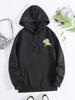 2025 Autumn and Winter Cute Little Dinosaur Pattern Printed Hoodies Round Neck Long Sleeved Casual Women's Clothing