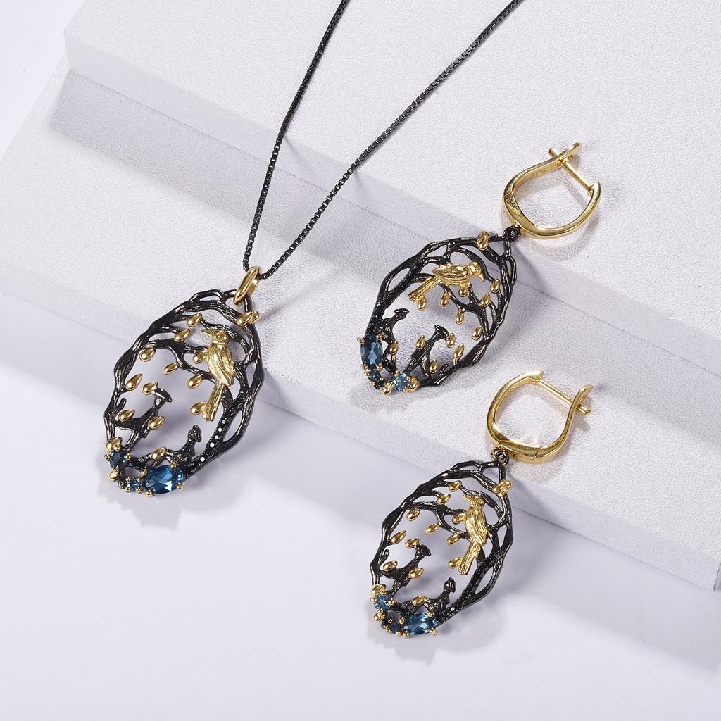 Оригинальный дизайнерский ретро-стиль серебряный кулон с драгоценным камнем s925 мечта цветочный дизайн ожерелье с натуральным гранатом кулон