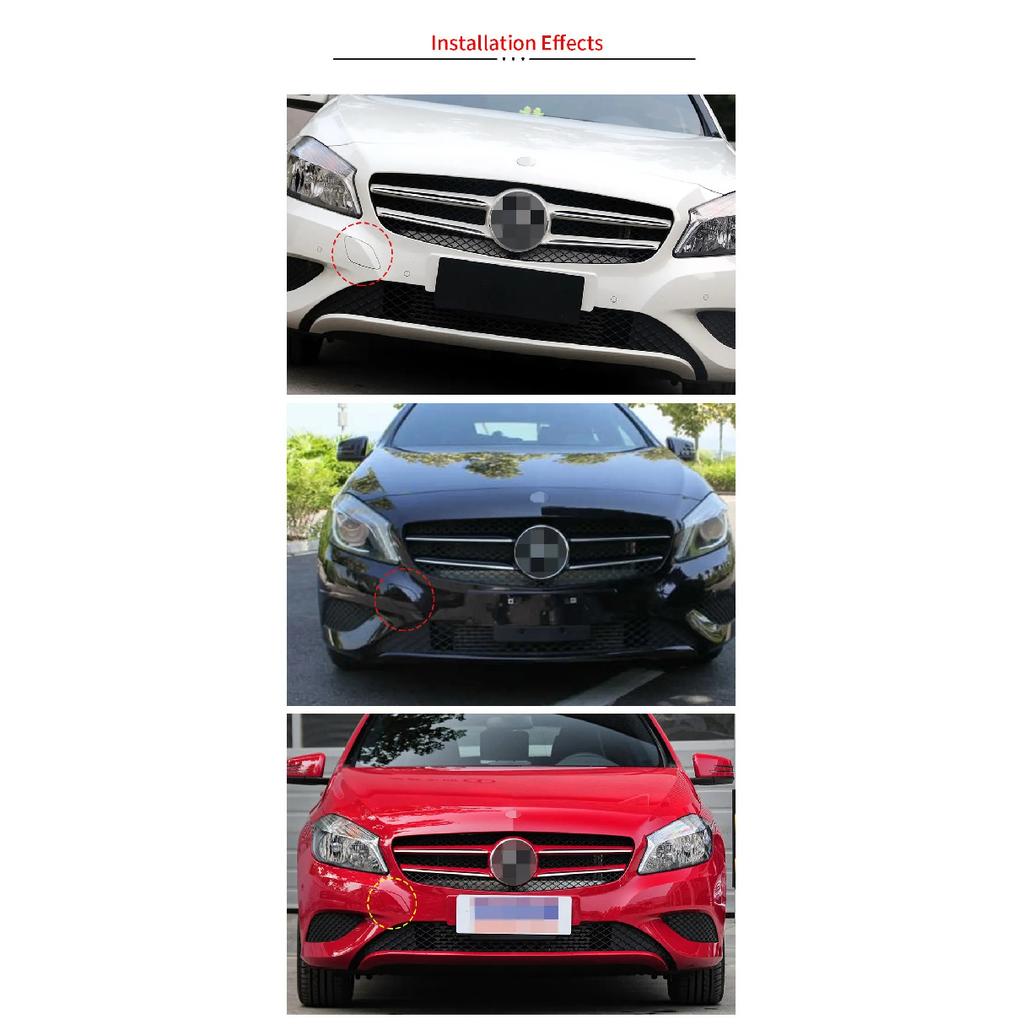 Для автомобиля Mercedes A-класса Крышка буксировочного крюка переднего бампера Черная Для Mercedes W176 2013-2018 A180 A200 A250 A260 1768850122