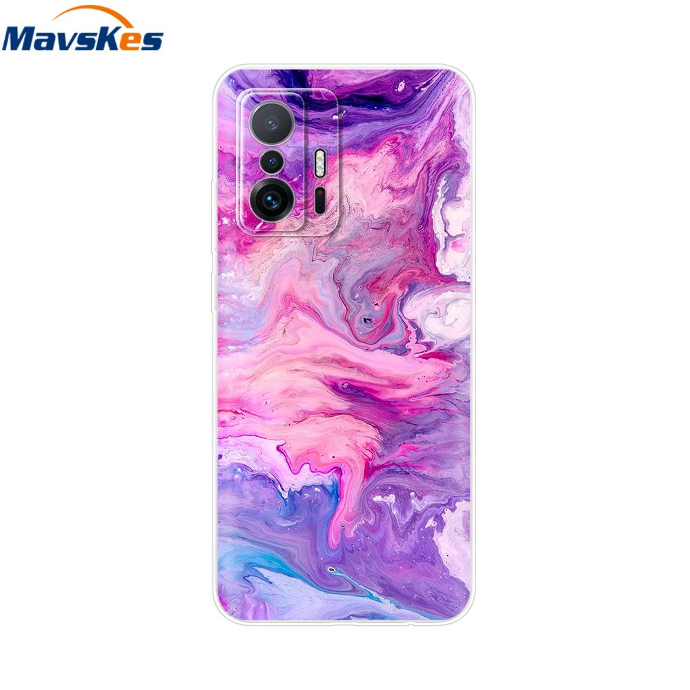 For Xiaomi 11T Pro Case For Xiaomi 11T Cover Transparent Silicone Cute Back Cover Cases Soft Bumper for xiaomi 11t 5g t11 Capa